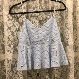 Dynamite Peplum Patterned Tank